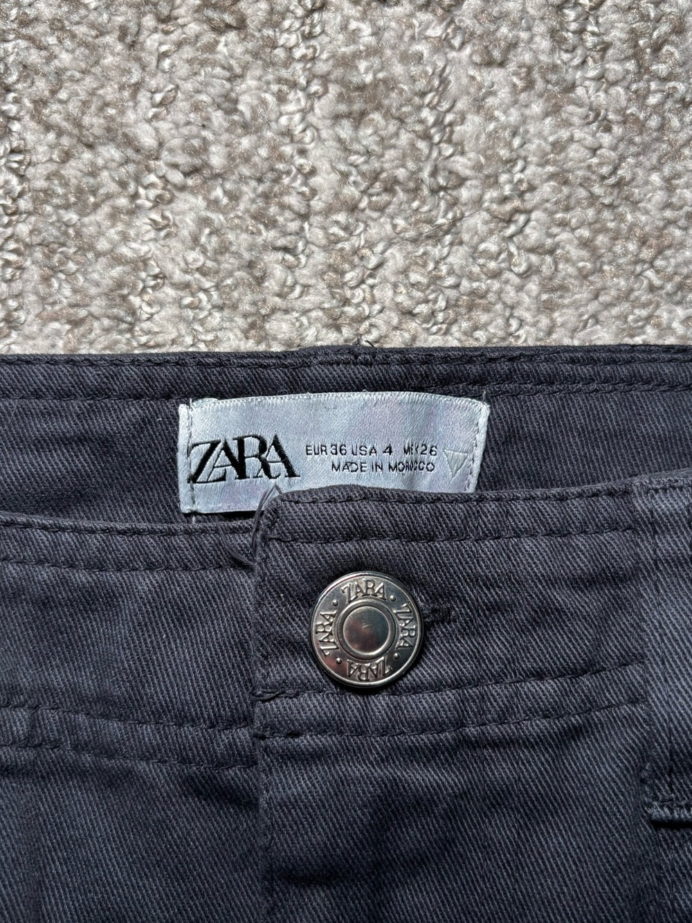 Zara Straight Leg Cargo Pants - Picture 3 of 10